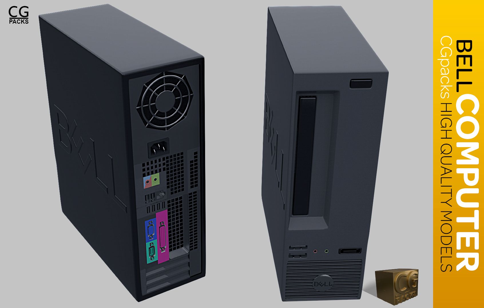 デスクトップコンピューター 3d model