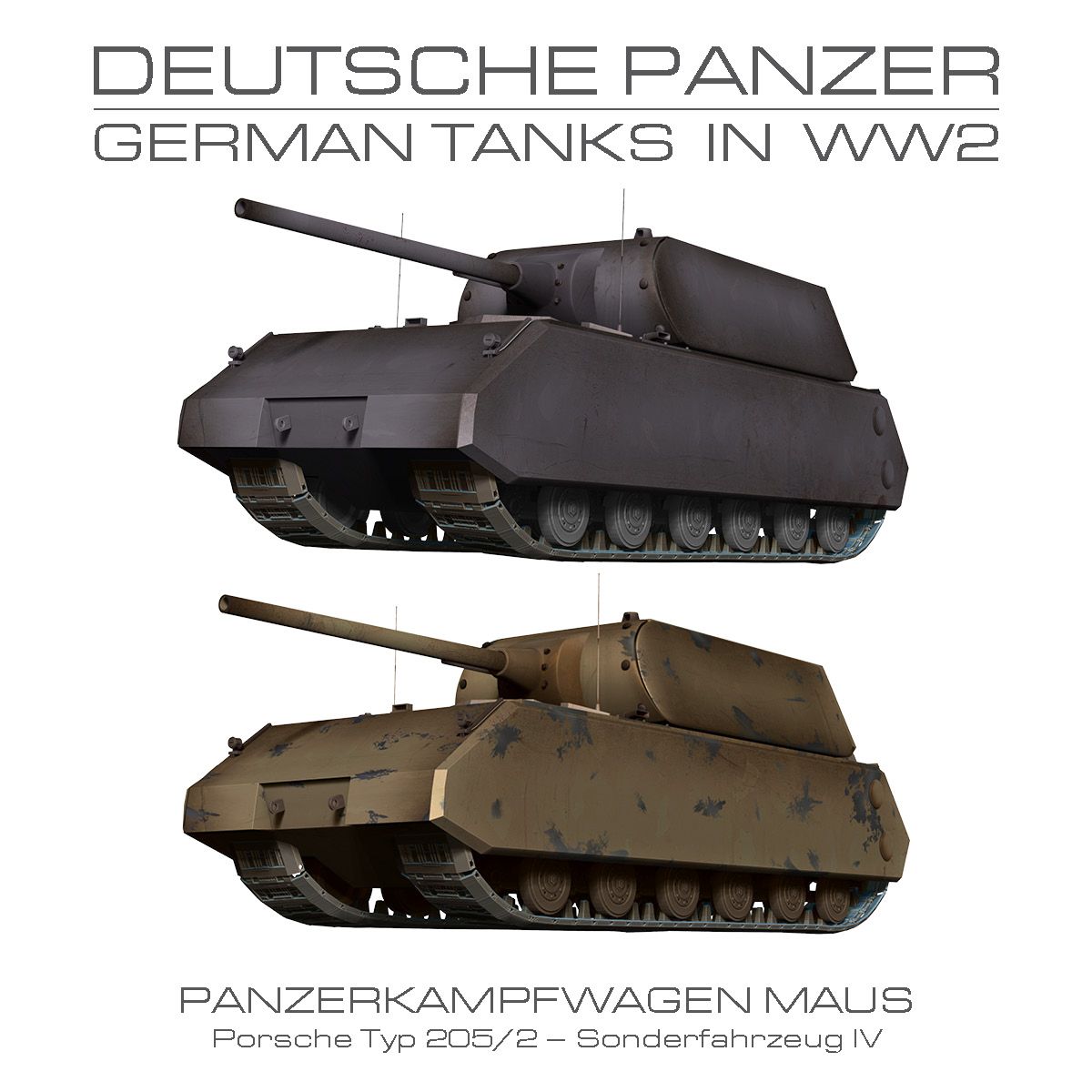 Maus - Char allemand 3d model