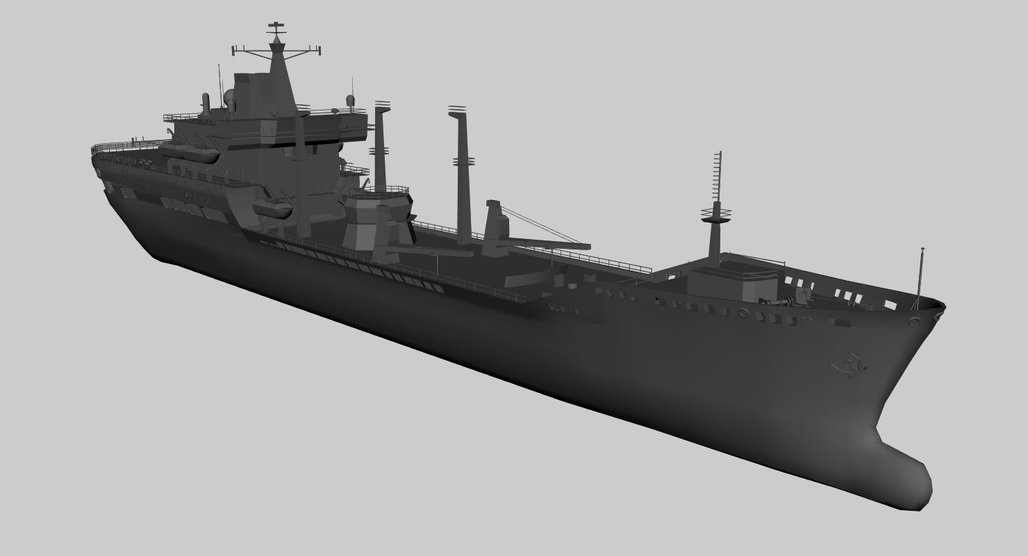 Танкер класса Wave 3d model