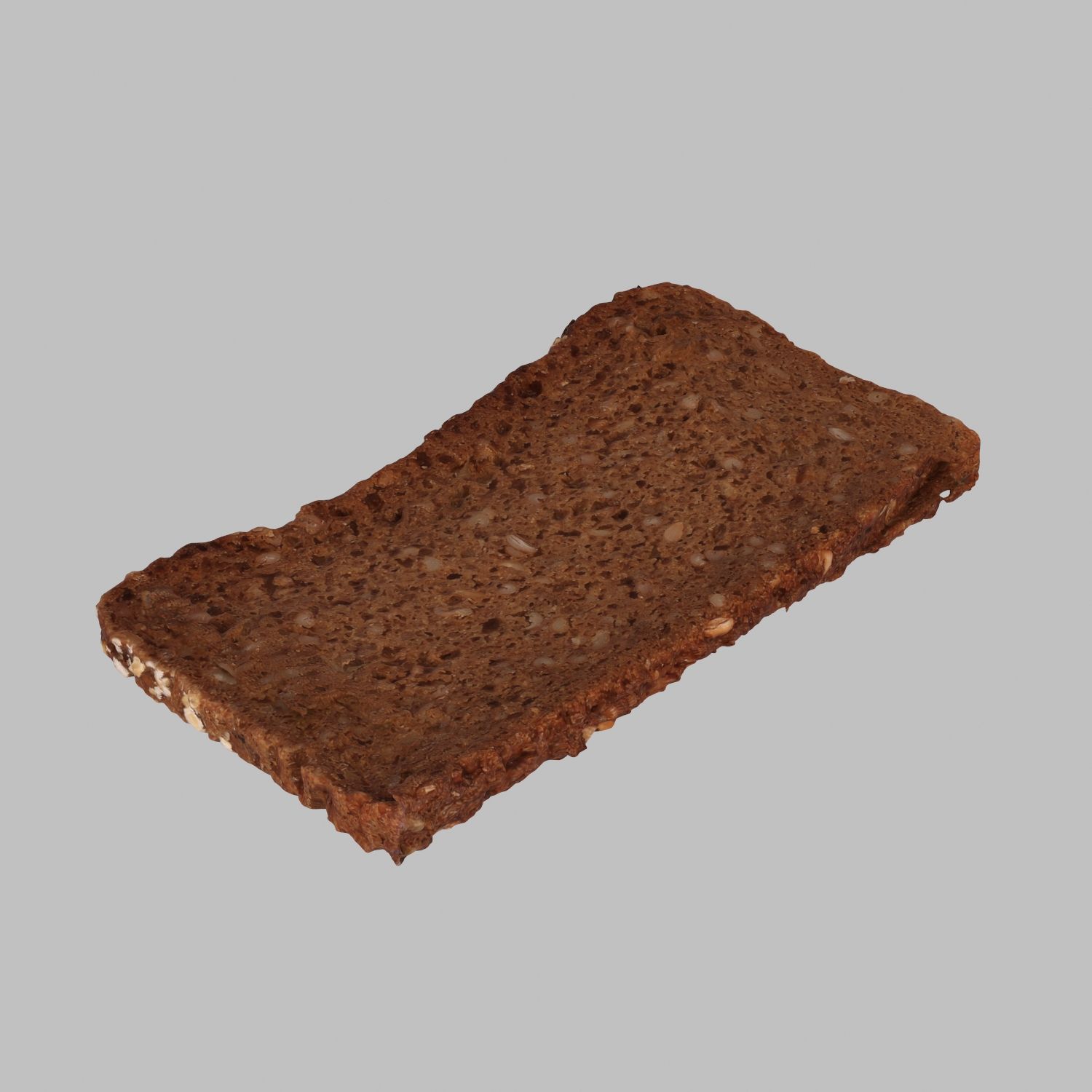 Cereal Bread Slice 3d model