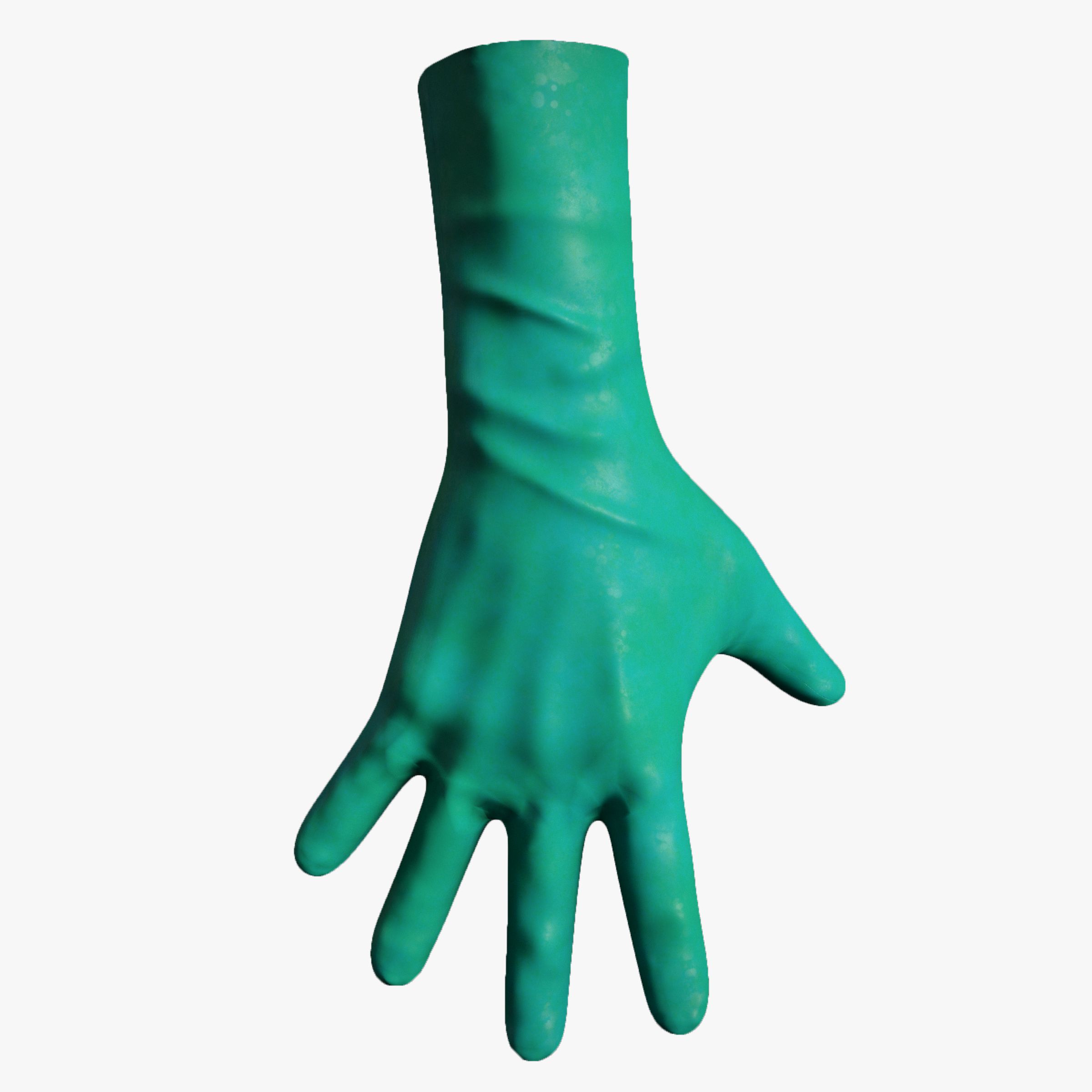 guantes medicos modelo 3d