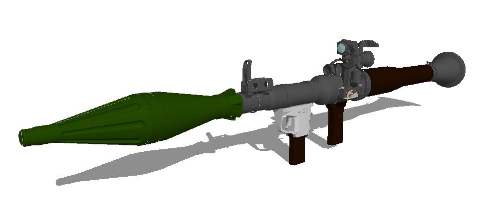 RPG-7 modelo 3d