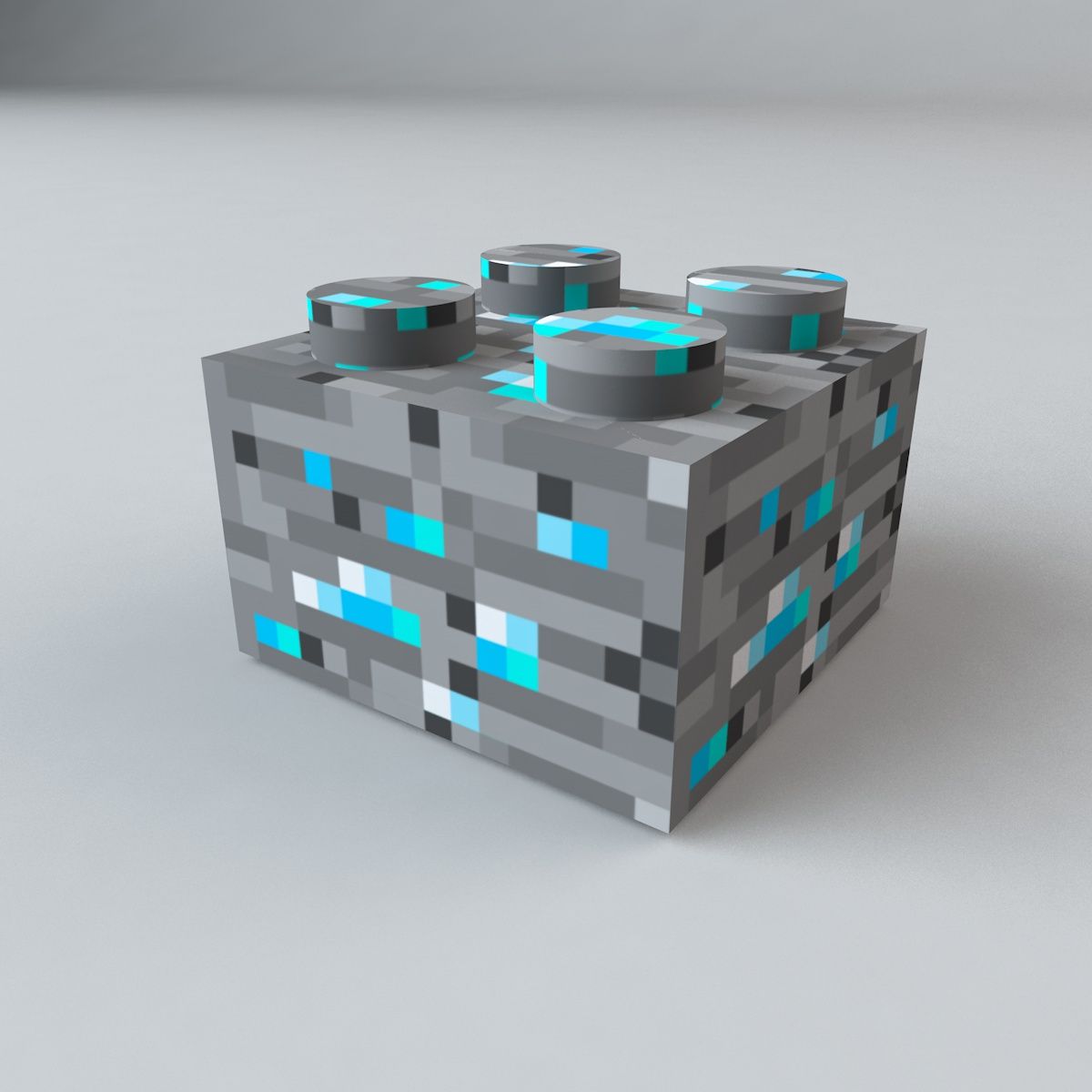 Minecraft Lego Blocks royalty-free 3d model - Preview no. 6