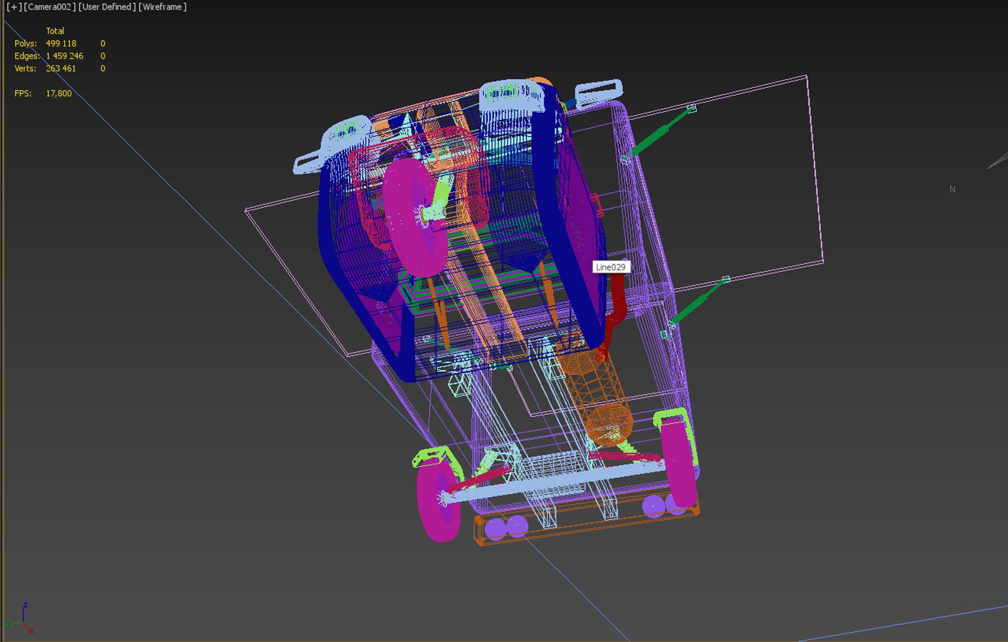 tuk tuk royalty-free 3d model - Preview no. 11