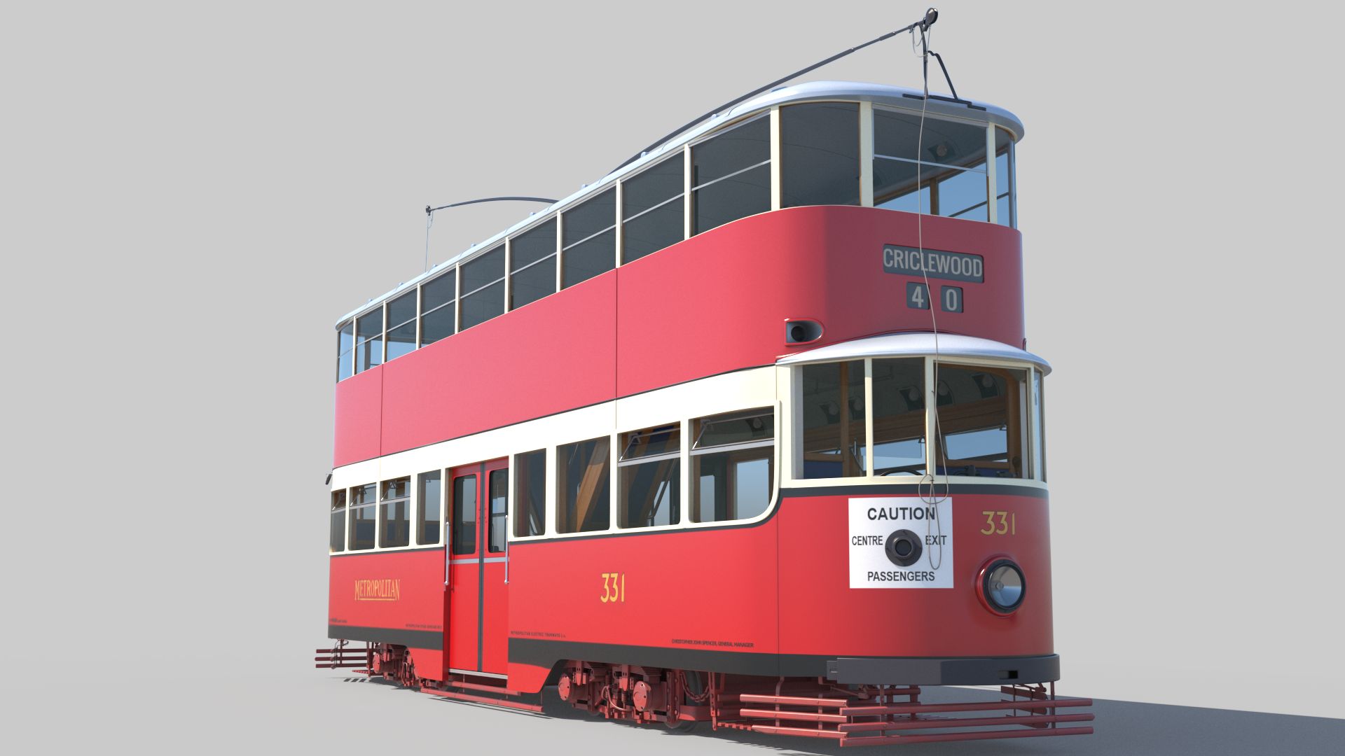 MET 331 Cissie Tram 3d model