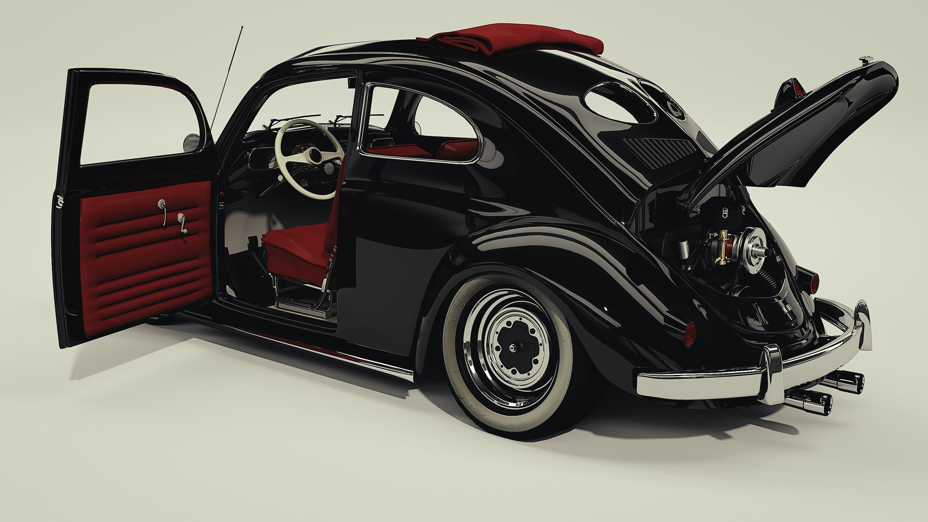 VW Beetle RagTop 3d model