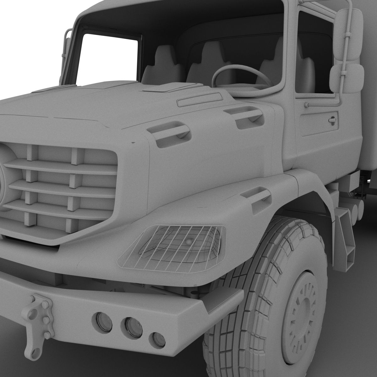 メレセデスZETROS 6x6 3d model