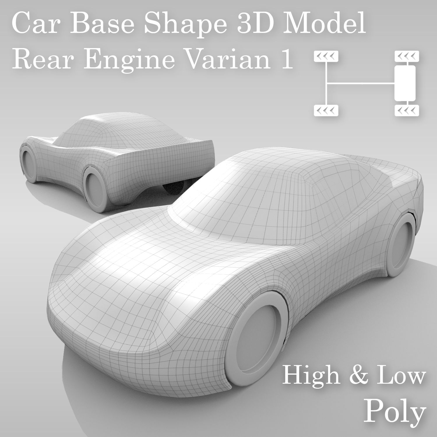 カーベースRRレイアウトバリアント1 3d model