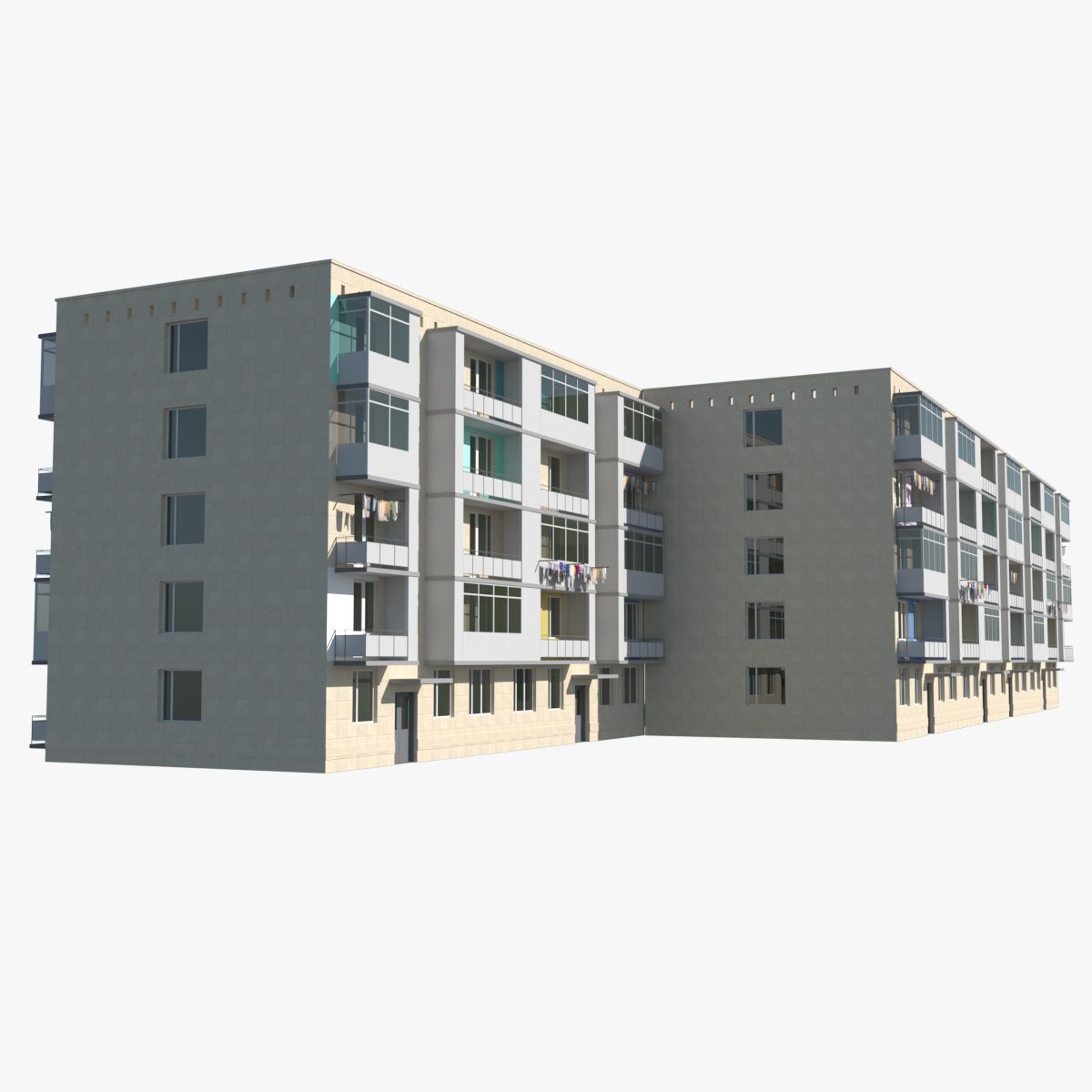 residential building 3d model