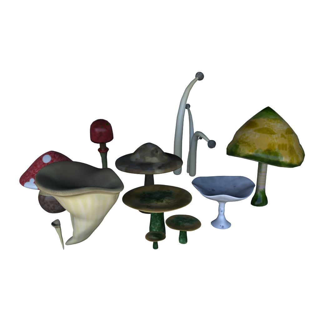 Champignons 3d model