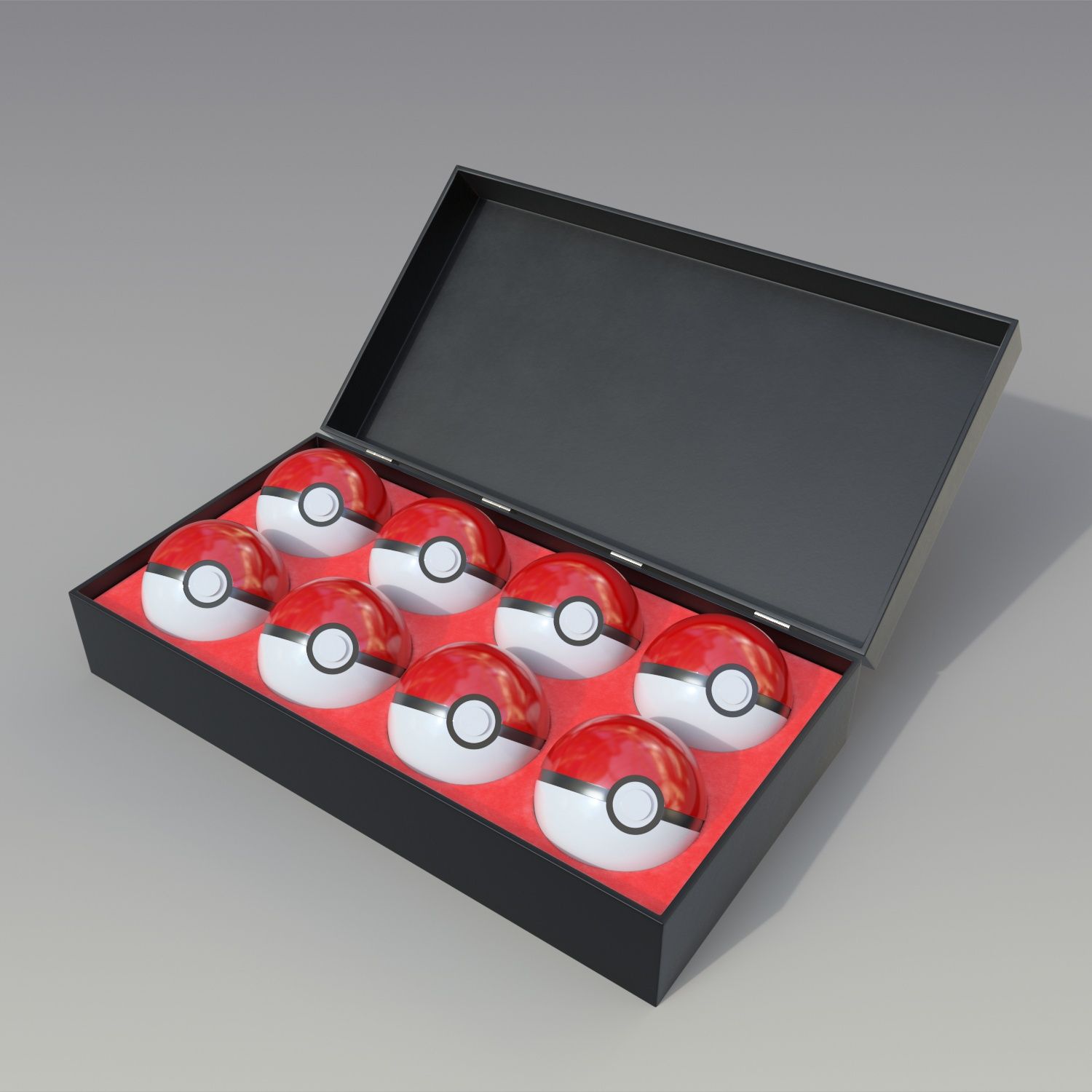 pokeball box 3d model