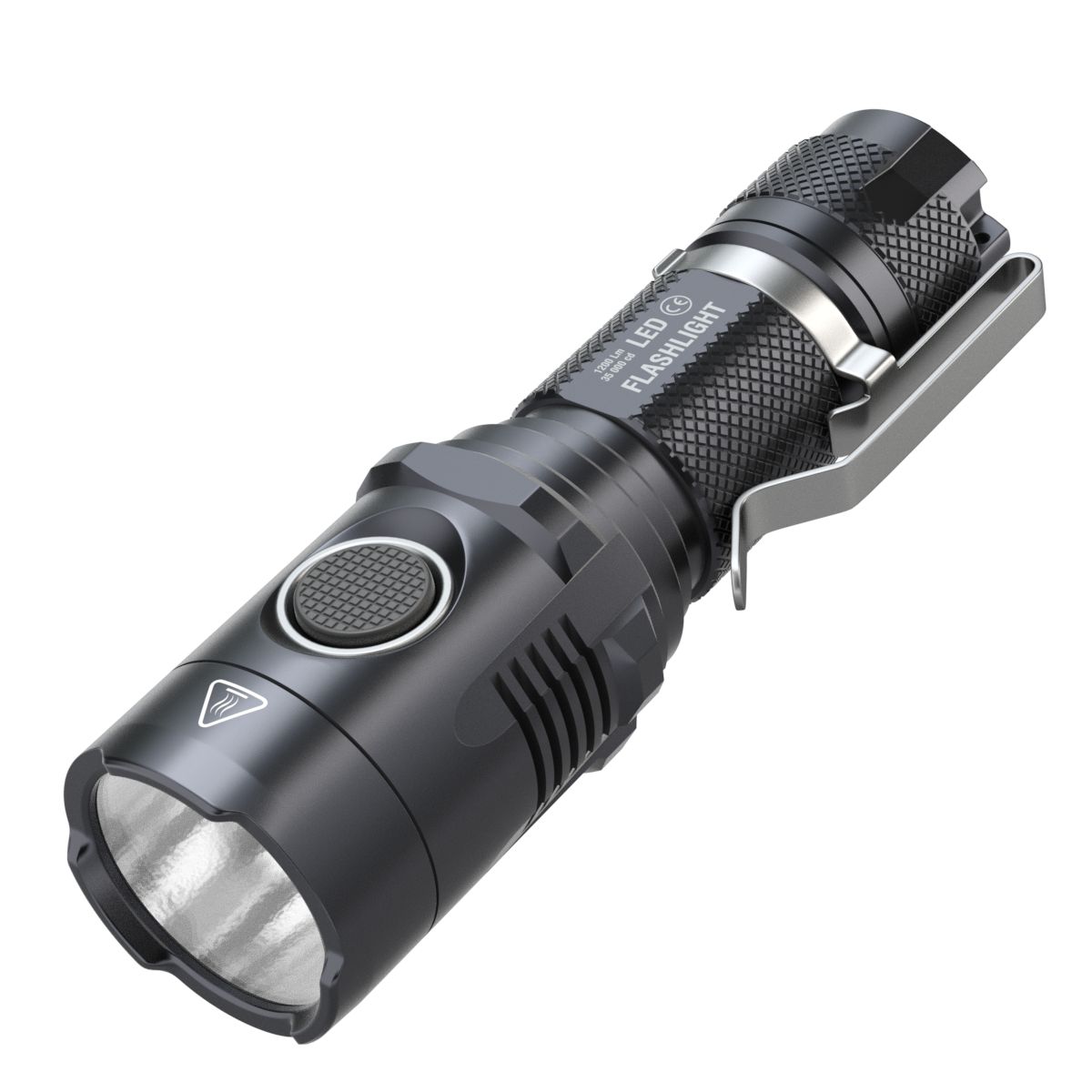 LED tactical flashlight 3d model