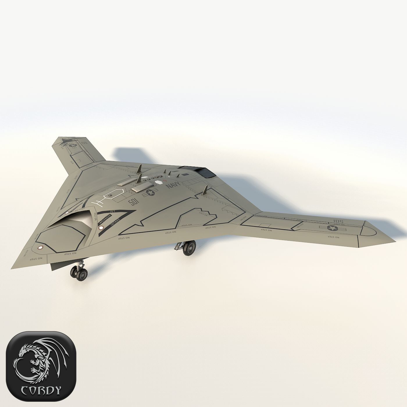 Northrop Grumman X-47b 3d model