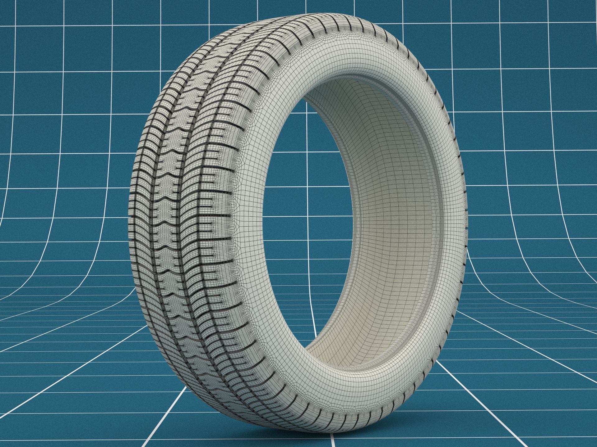 Car tire dirt 04 royalty-free 3d model - Preview no. 9