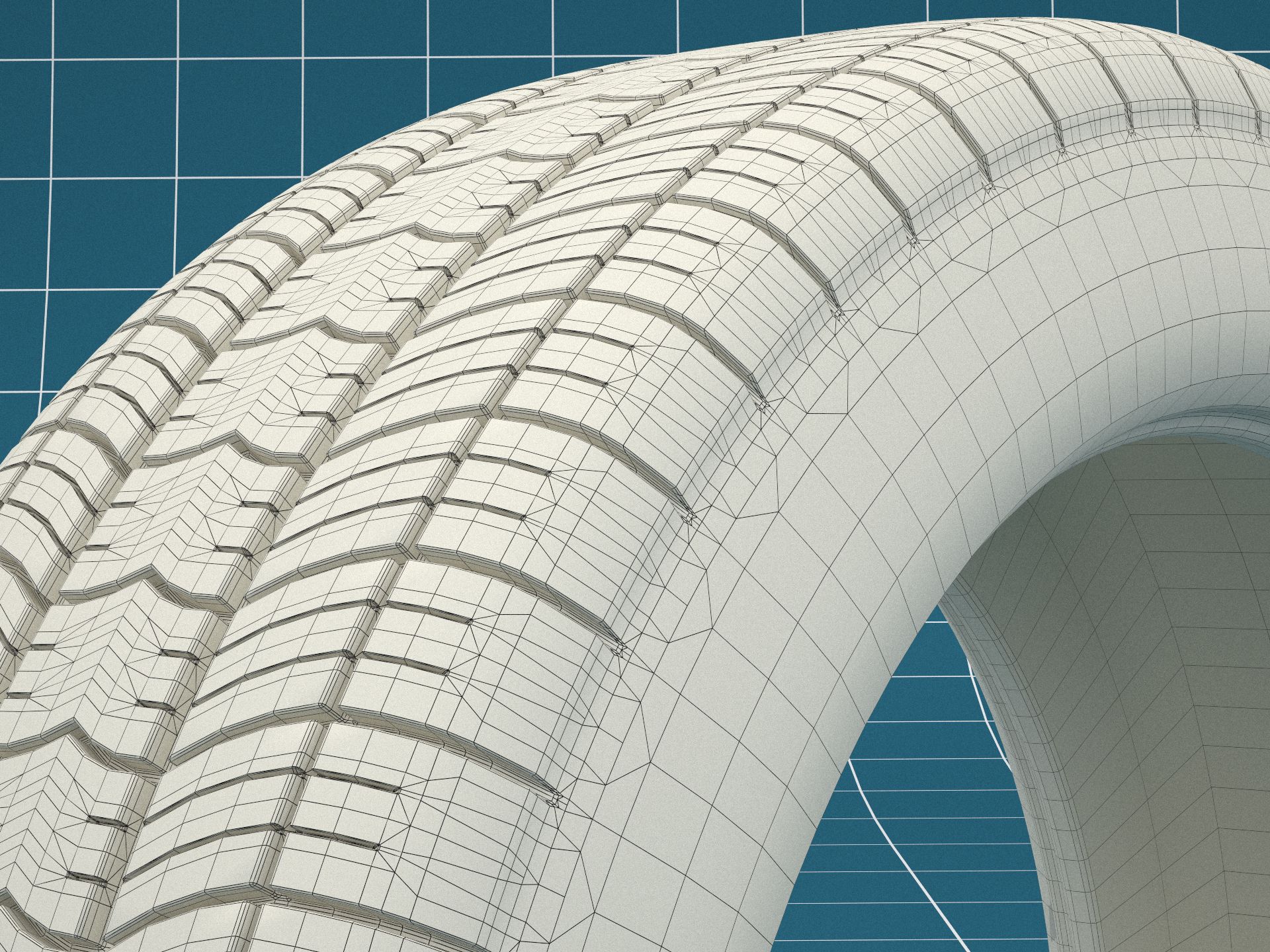 Car tire dirt 04 royalty-free 3d model - Preview no. 10