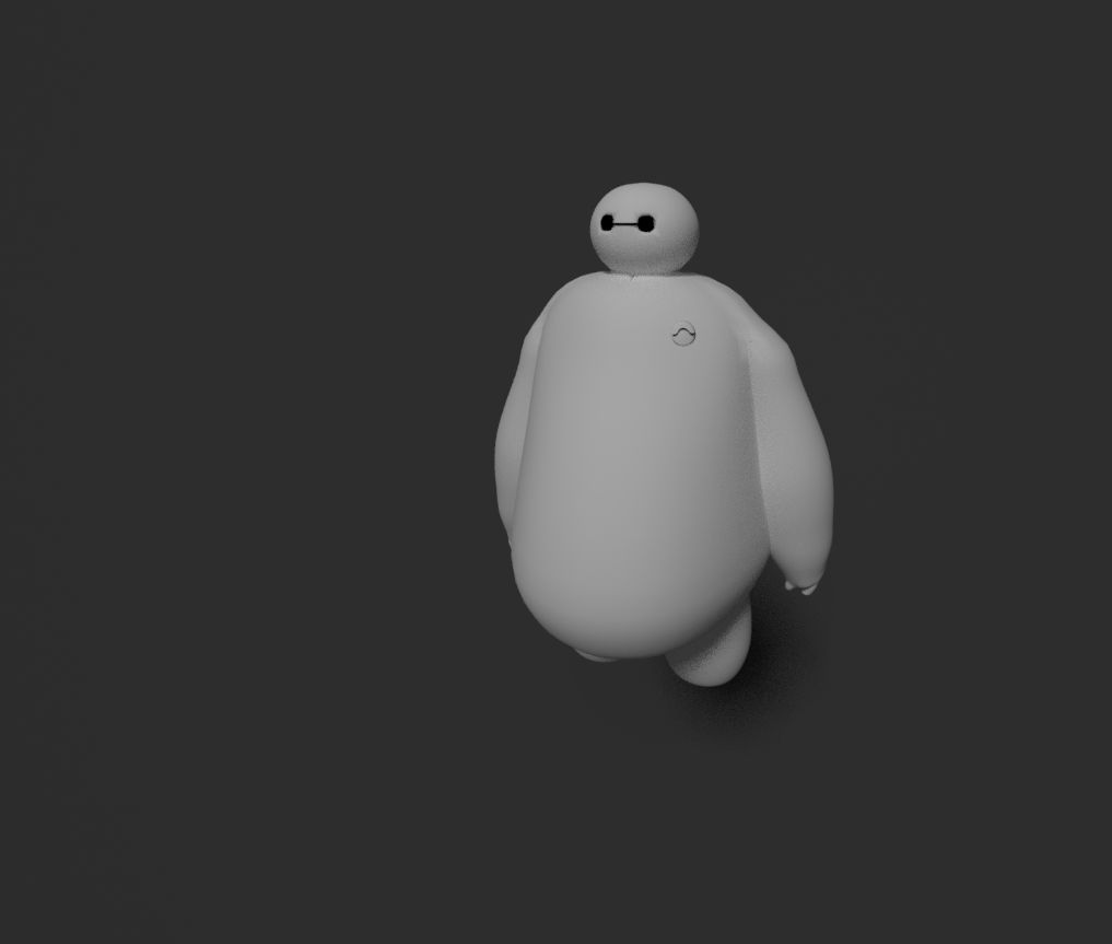 Carácter robótico Baymax Lookalike modelo 3d