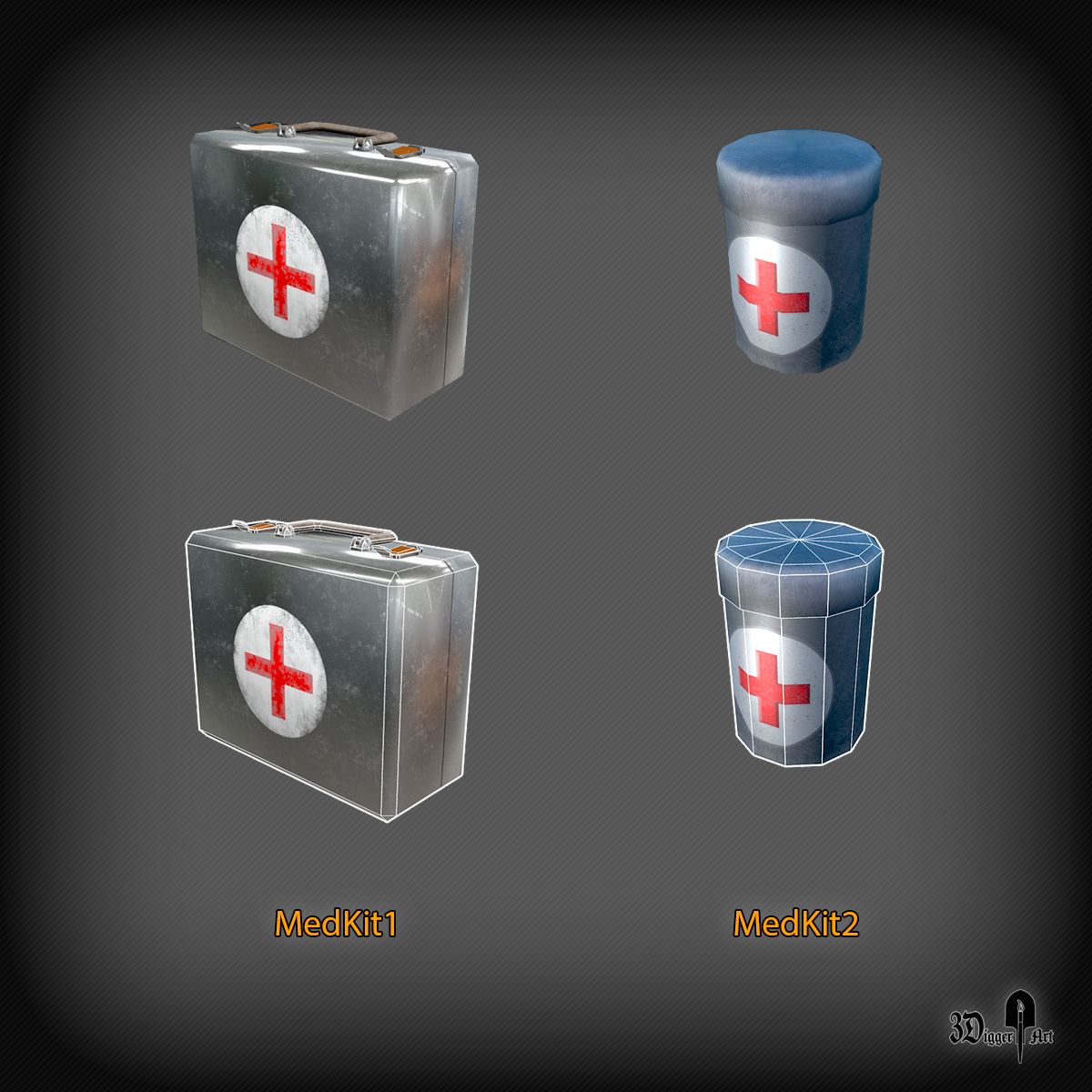 Pack kIt médical 3d model