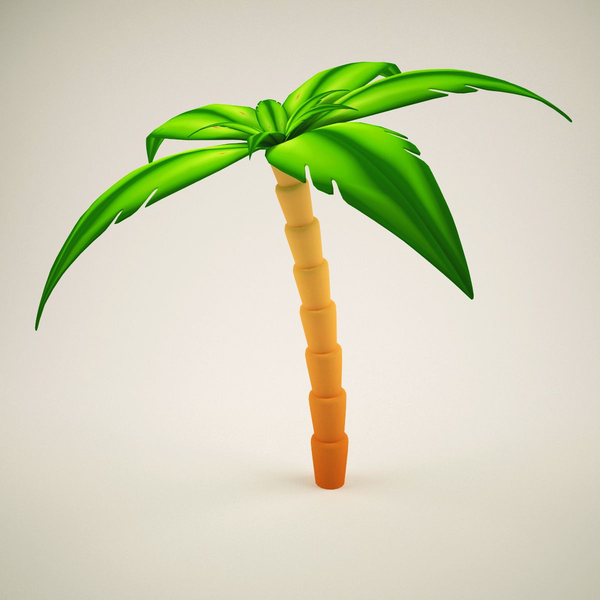 Palm Tree  Cartoon 2 3d model