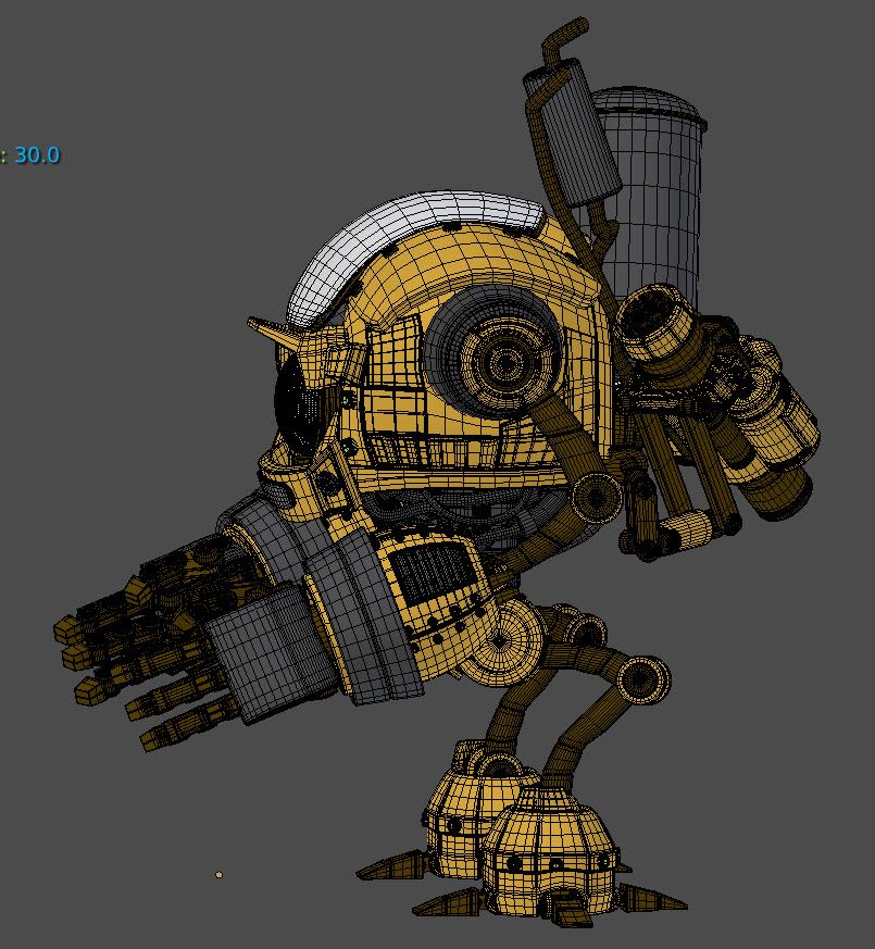 Droid royalty-free 3d model - Preview no. 6