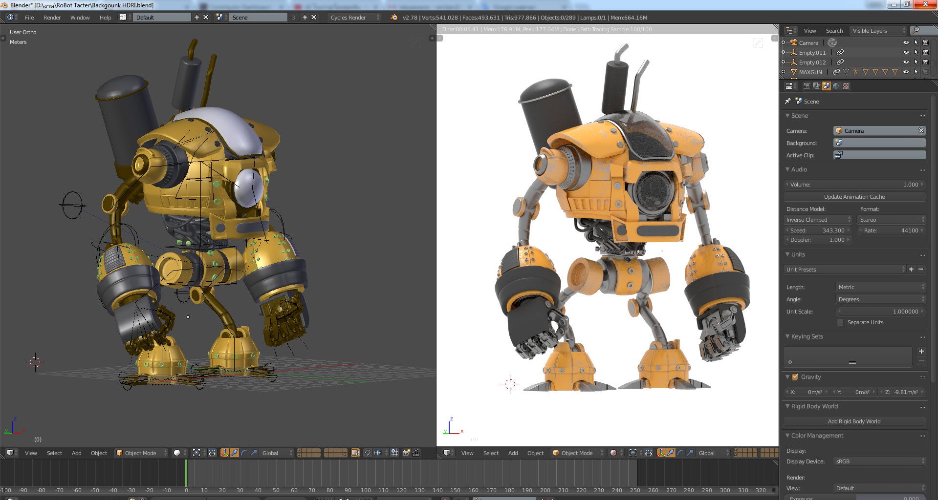 Droid royalty-free 3d model - Preview no. 8