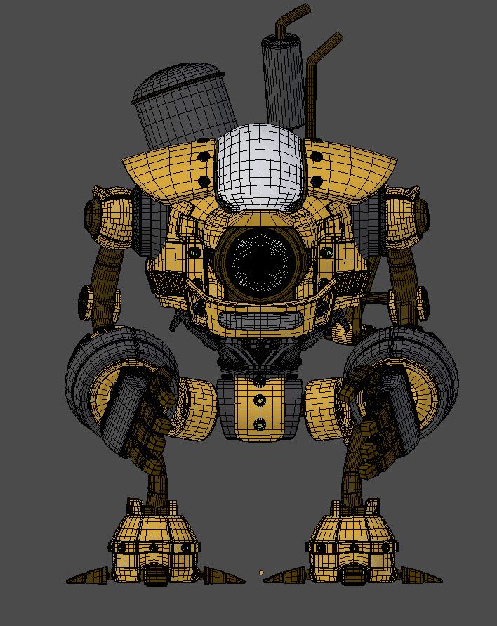 Droid royalty-free 3d model - Preview no. 9