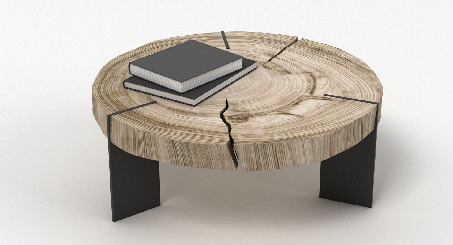 TOC Side Table royalty-free 3d model - Preview no. 3