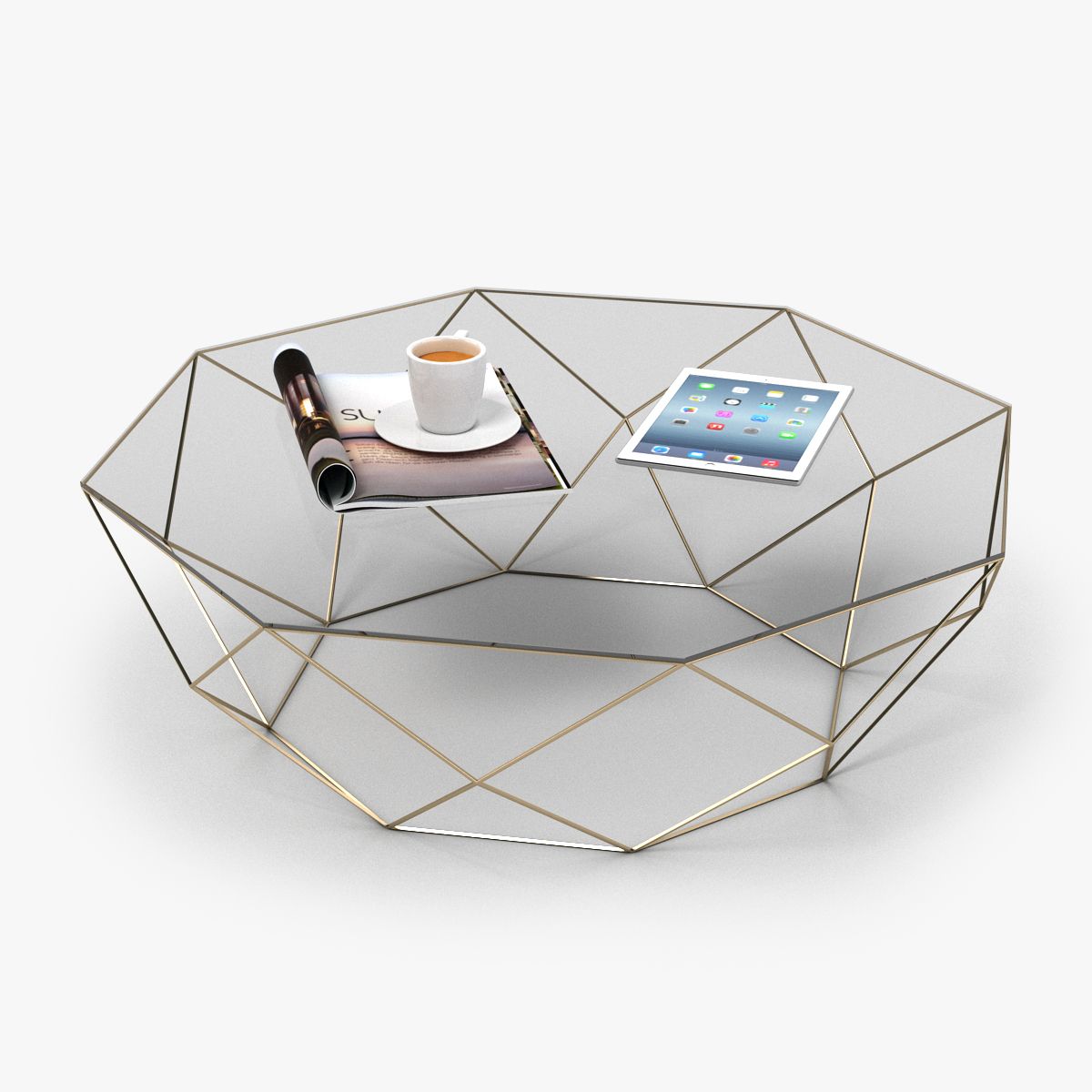 Octagon Coffee Table 3d model