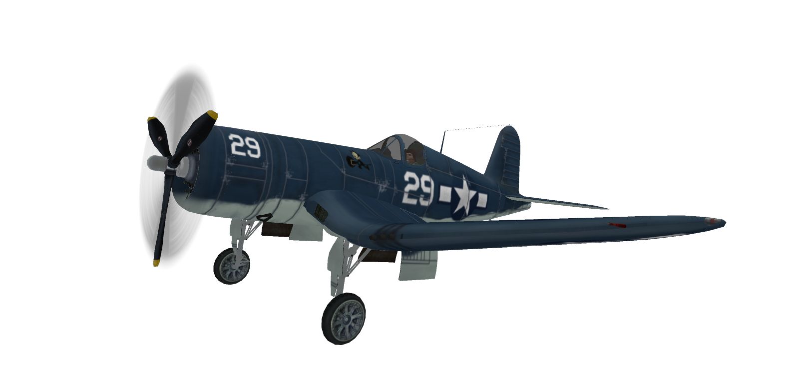 F4U_Corsair 3d model