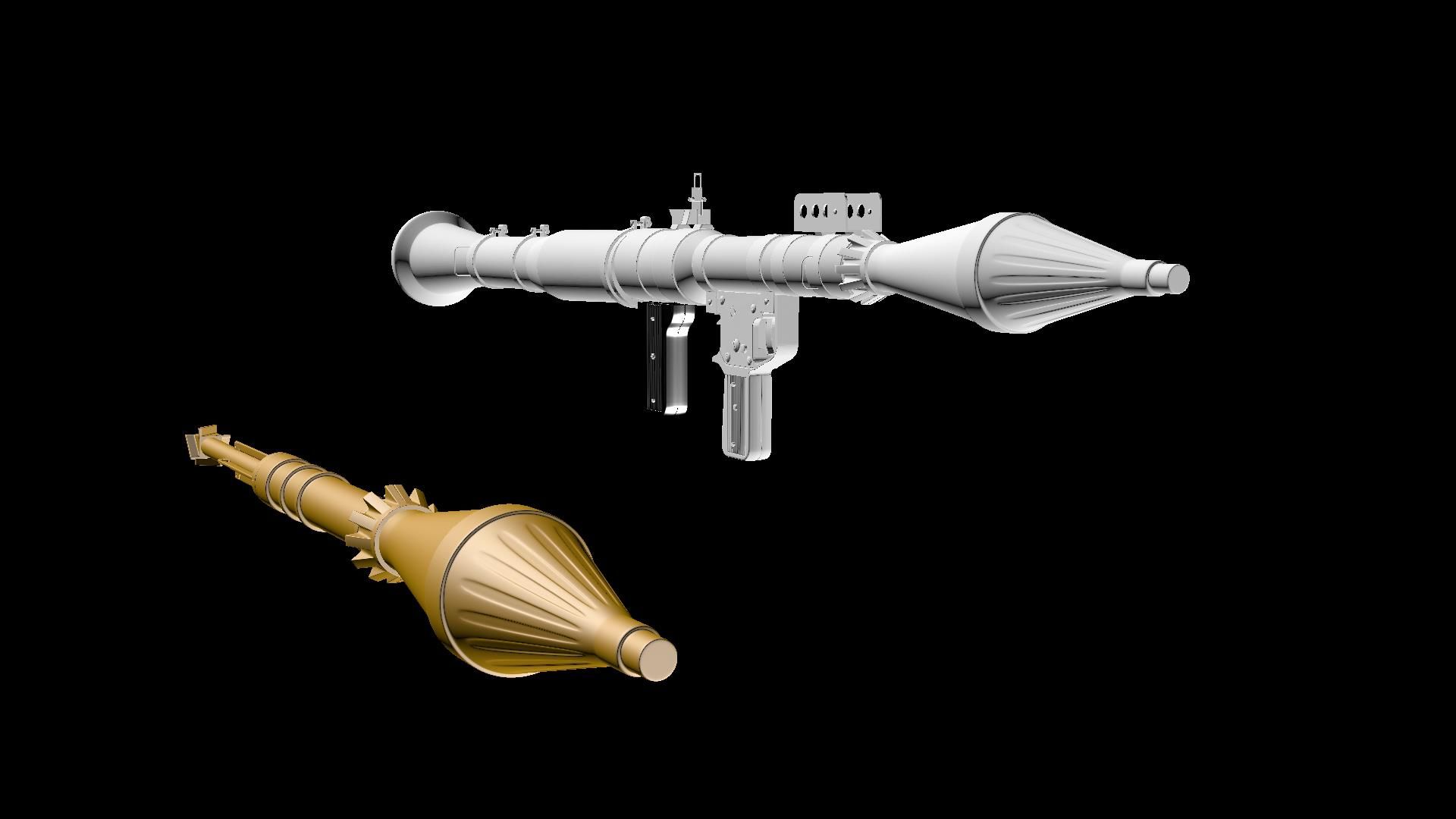 RPG-7 modelo 3d