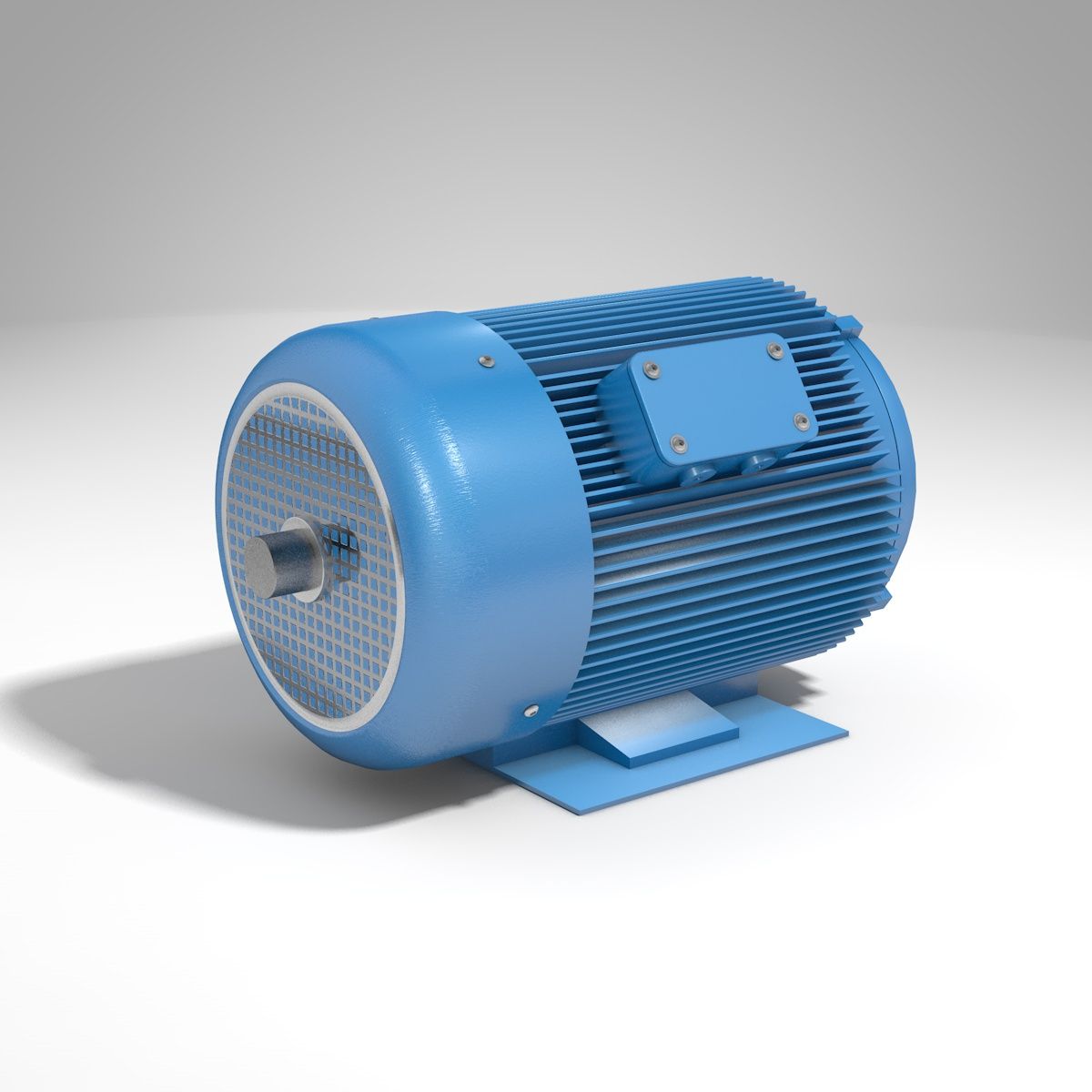 electric motor royalty-free 3d model - Preview no. 2