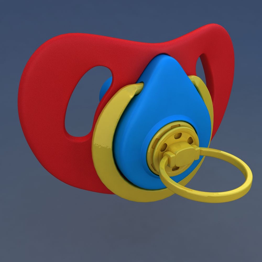 Chupete para boca infantil modelo 3d