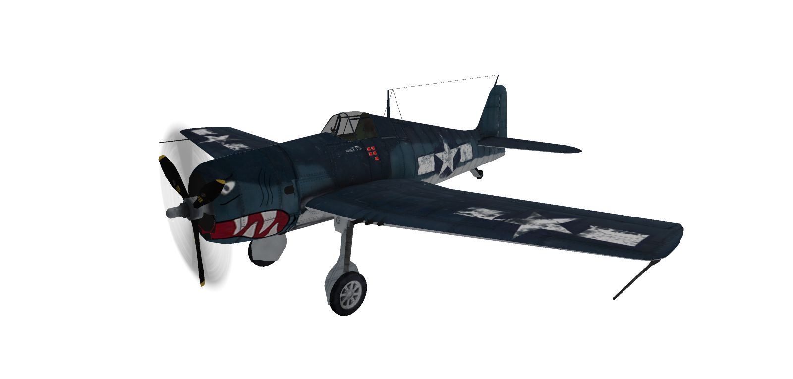 F6F_Hellcat Fighter 3d model