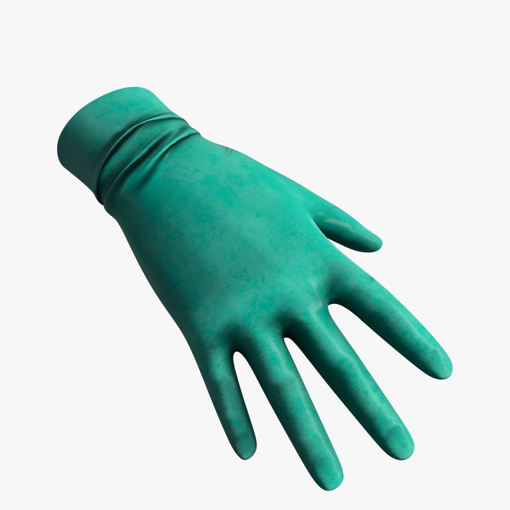 Guantes médicos modelo 3d