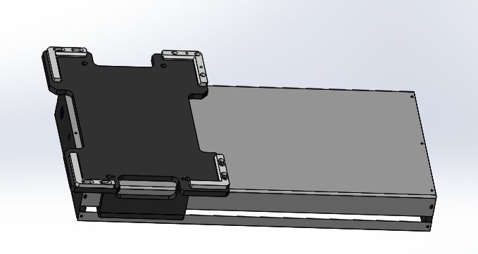 Módulo portador uniaxial modelo 3d