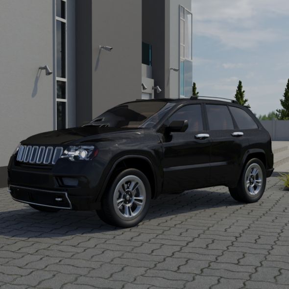 jeep grand cherokee 3d model