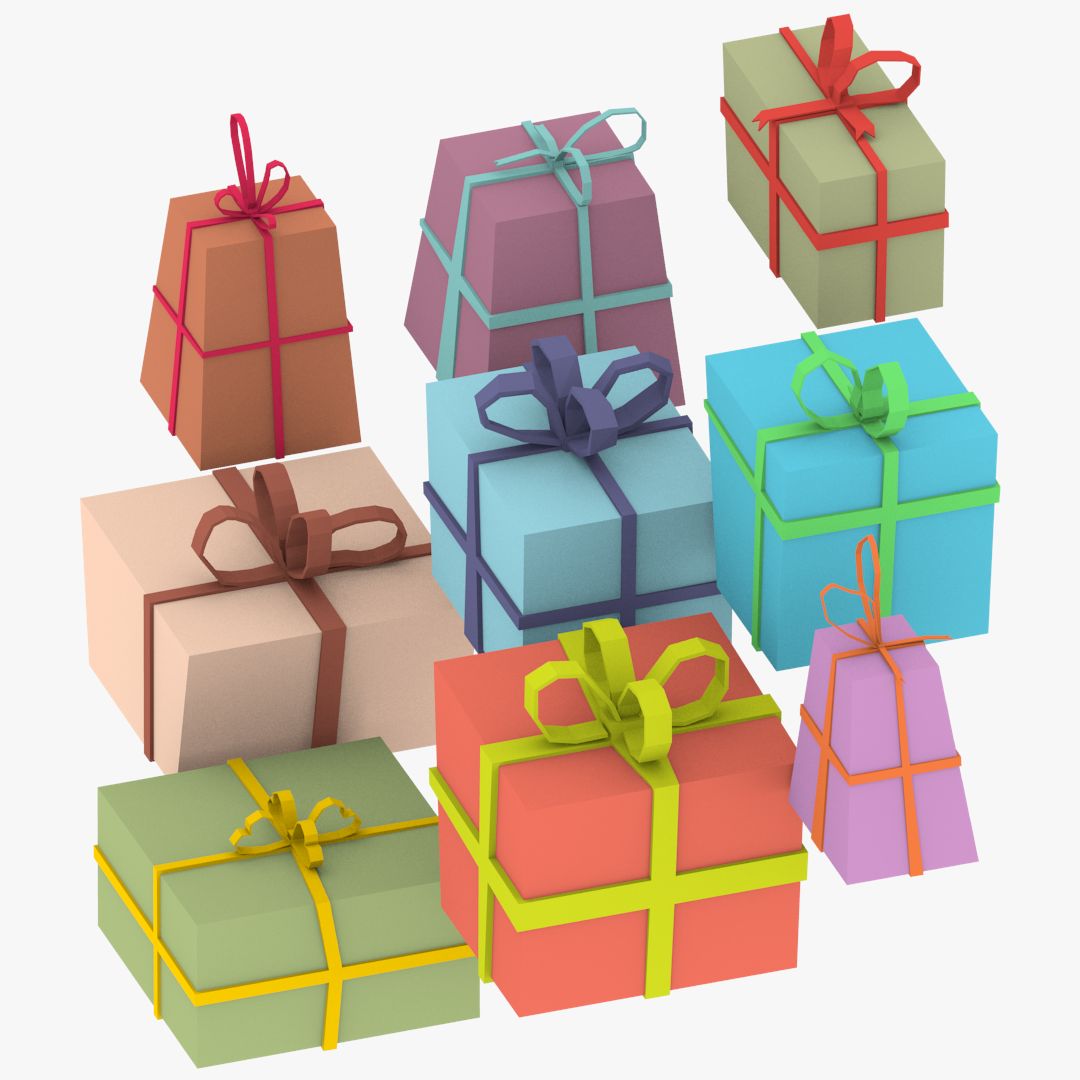 Cartoon-Geschenke 3d model