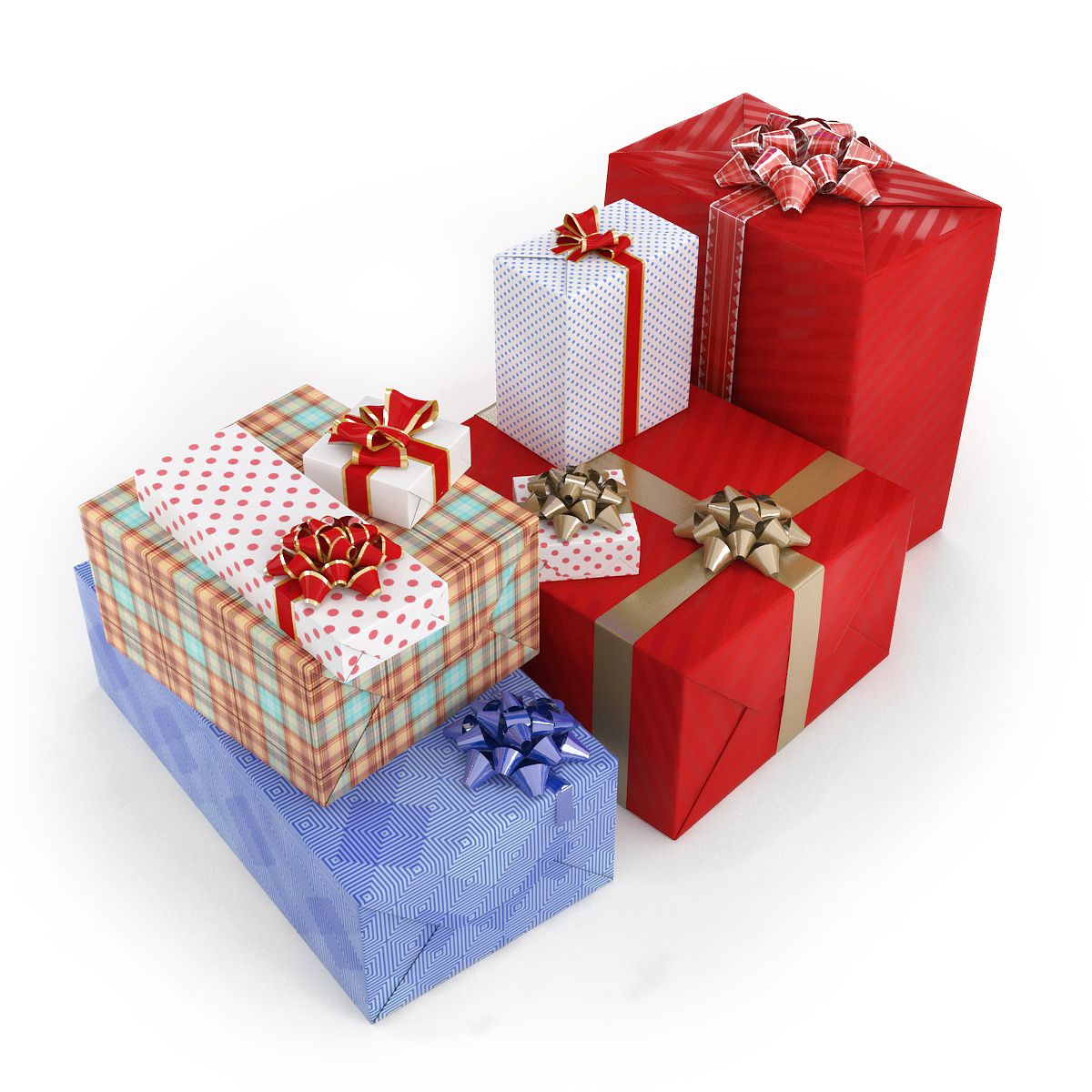 Gift boxes 3d model