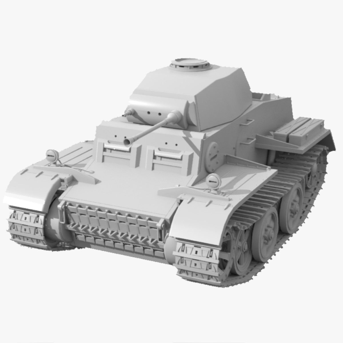 Réservoir Panzer 2 J 3d model