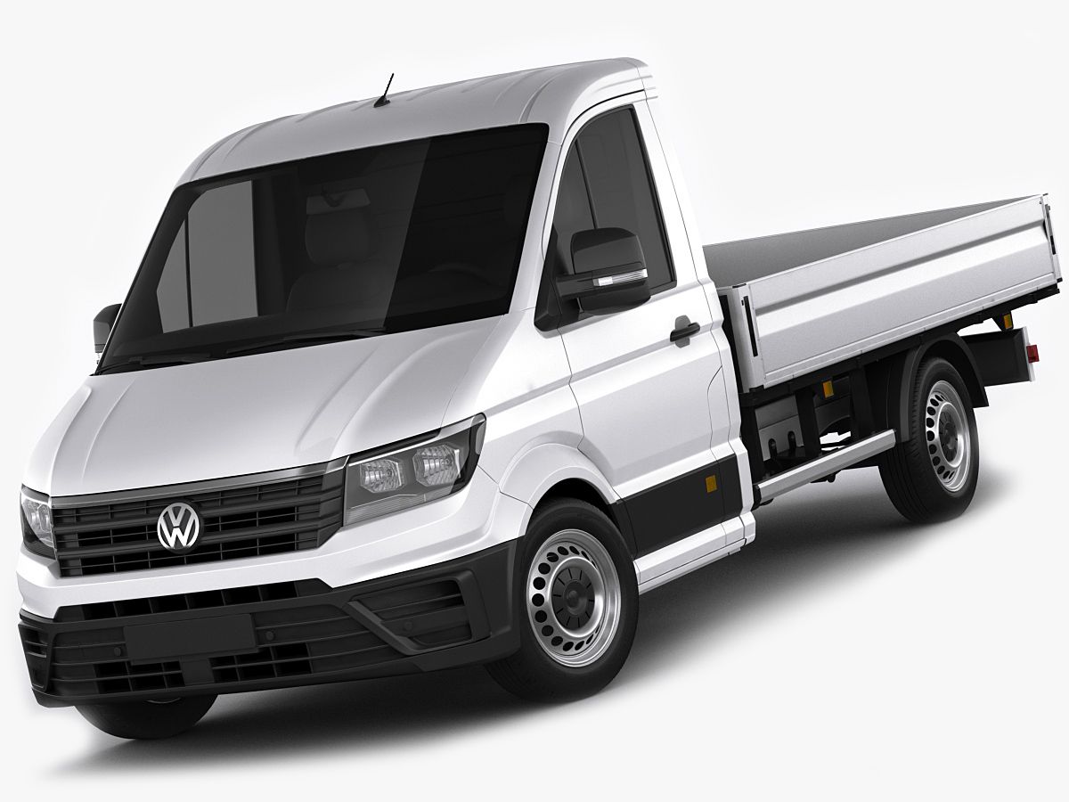 Camioneta VW Crafter 2017 de cabina única modelo 3d