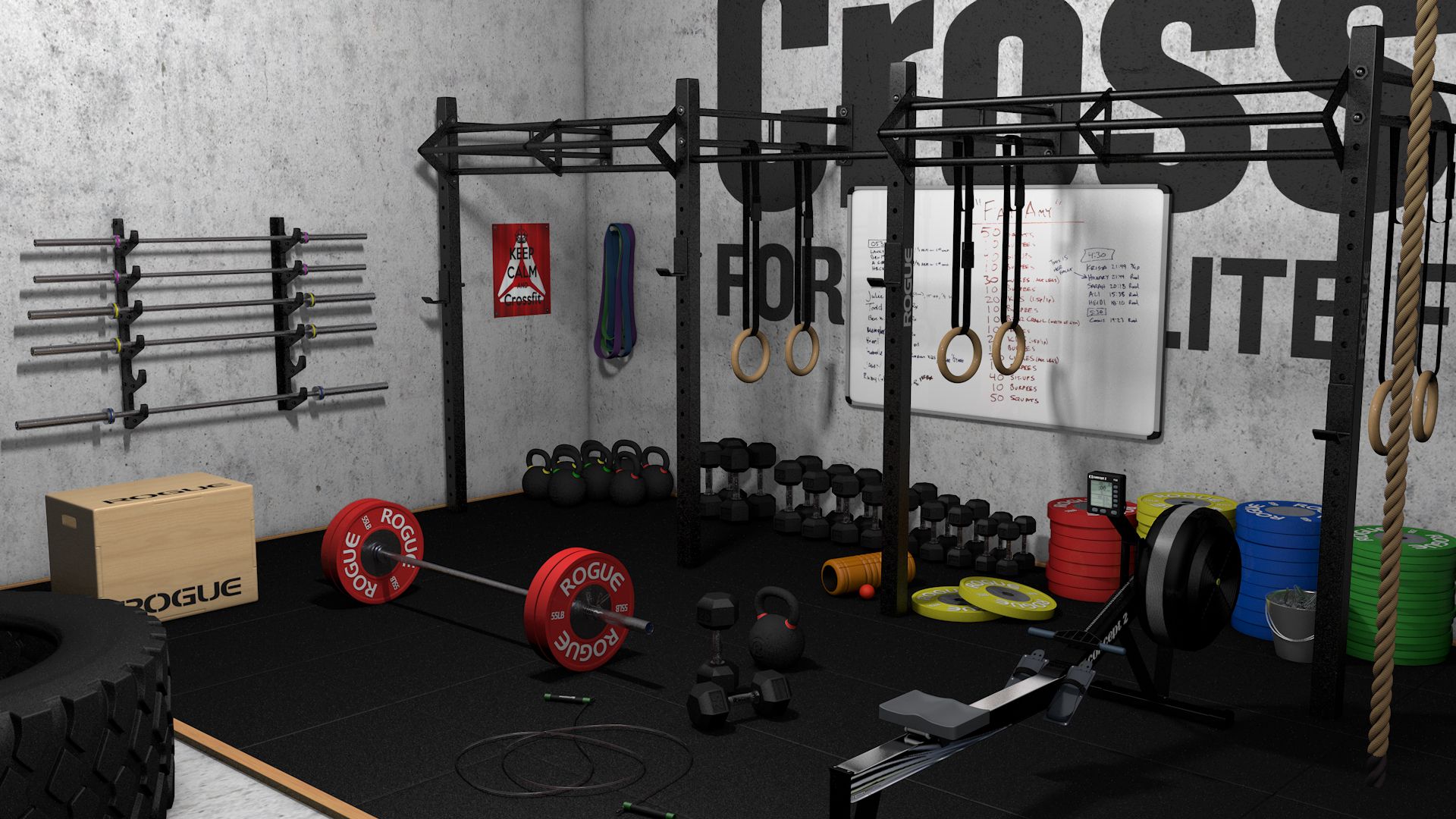 Crossfit Box 3d model