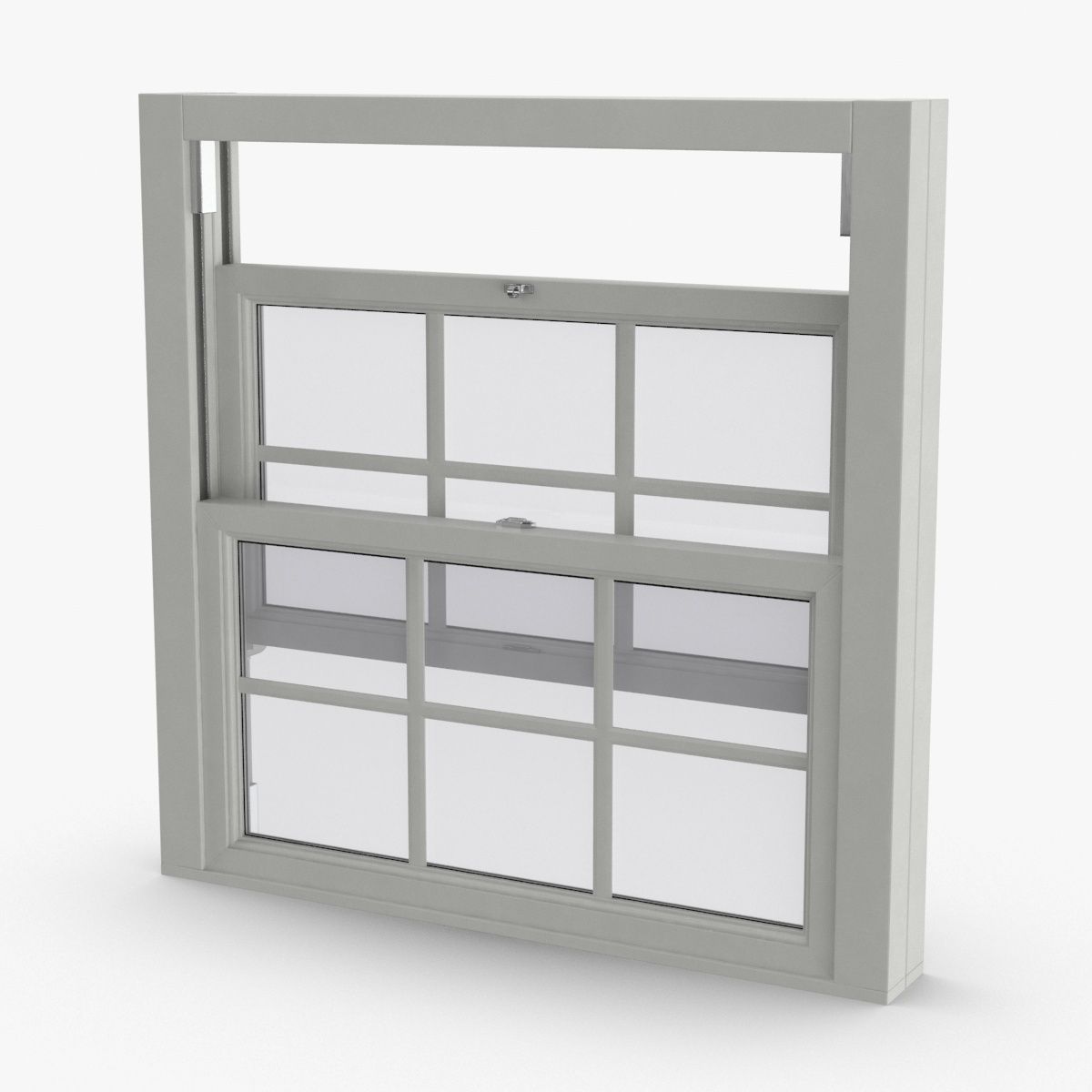 Standard Window 3 Half Open 3d model