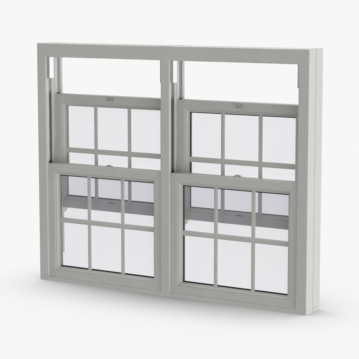 Standard Window 5 Half Open 3d model