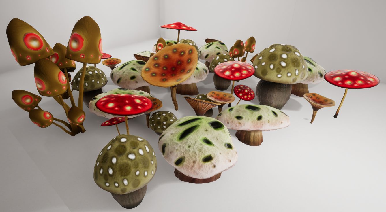 Champignons 3d model