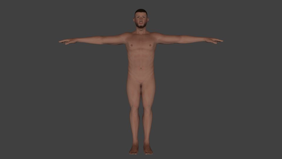 Personaggio maschile 3d model