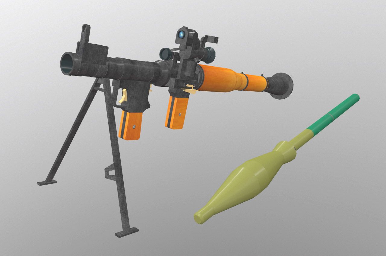 RPG-7 modelo 3d