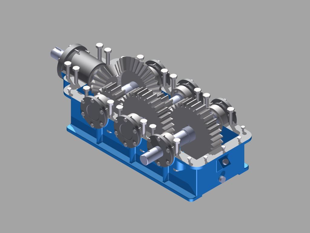 caja reductora de velocidad modelo 3d