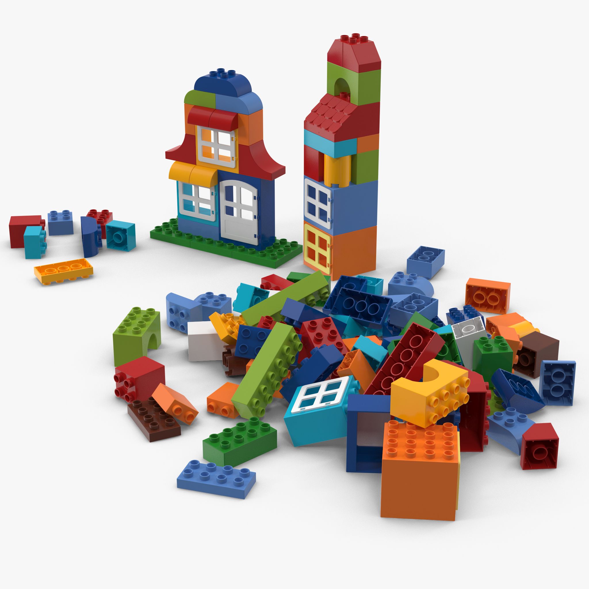 Lego Duplo Set 2 3d model