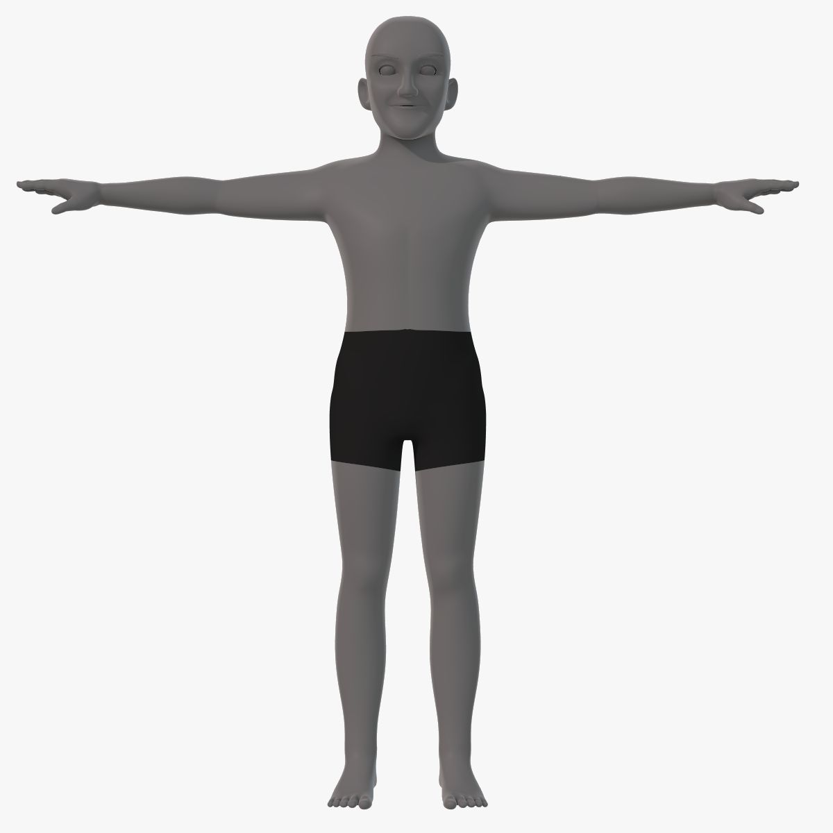 Carácter de hombre viejo de malla base modelo 3d