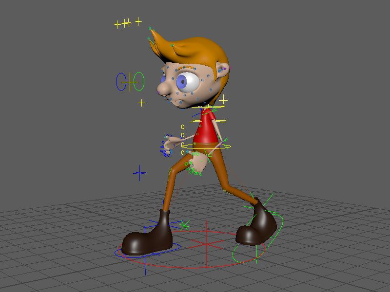 Personaggio truccato 3d model