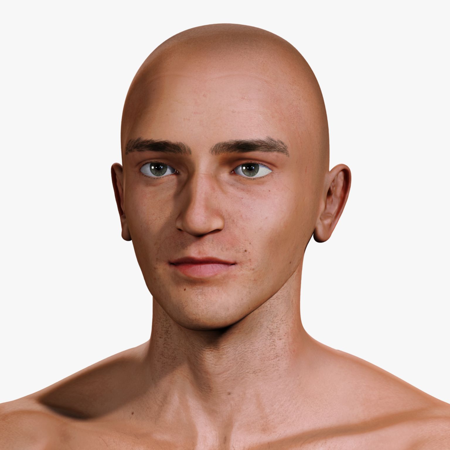 Realistisk manlig kropp [ej riggad] 3d model